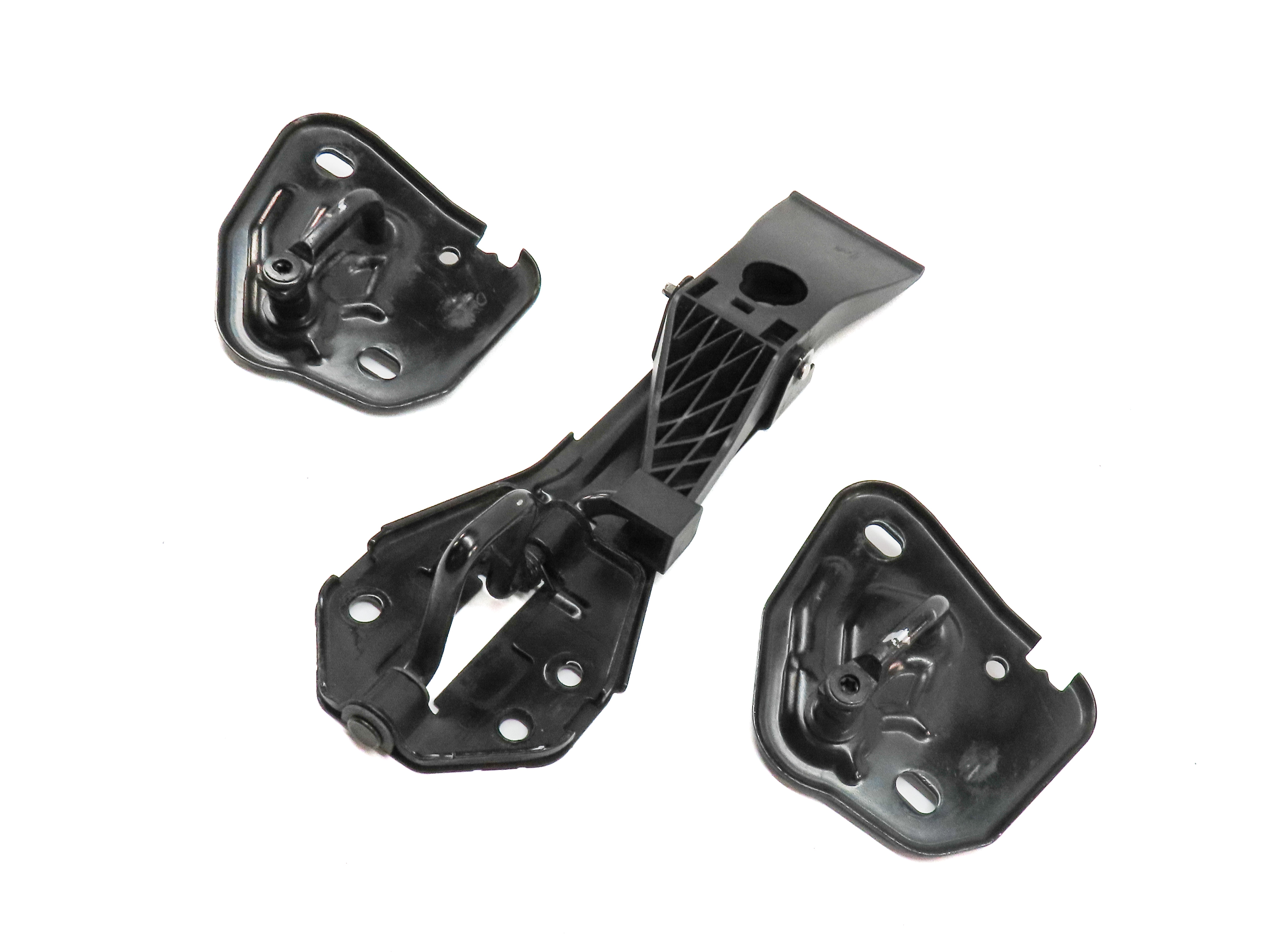 2012 AUDI A6 (C7) FRONT HOOD BONNET LID SAFETY CATCH LATCH RELEASE HANDLE SET/3 — exact item pictured